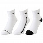 Yonex Quarter Socks 19189 3P White